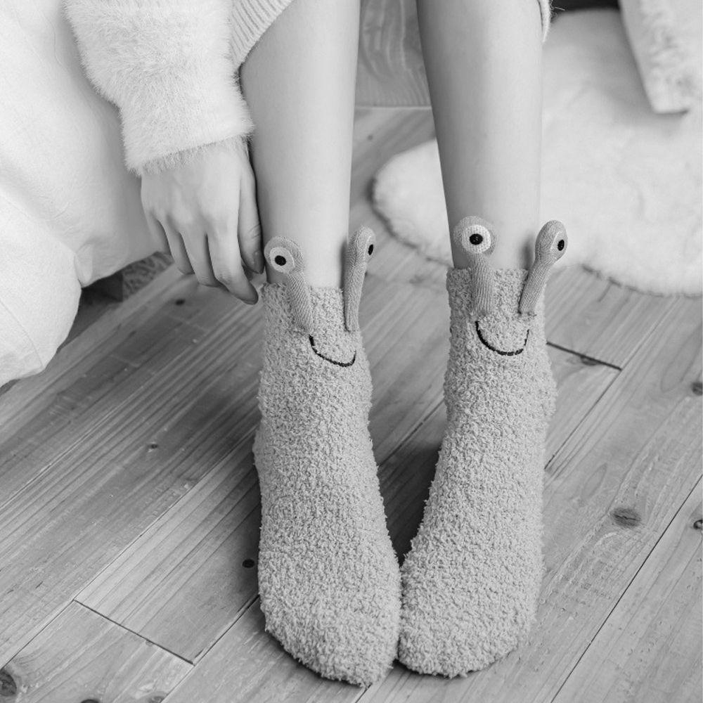 BACK2LIFE Vớ Ngủ Nữ Chống Trượt Hình Đôi Mắt Dễ Thương