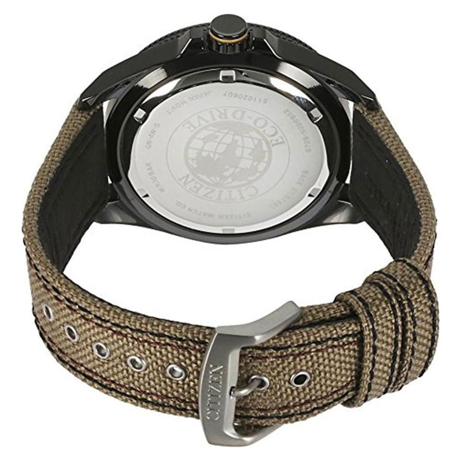 Đồng Hồ Nam Citizen Dây Vải Nato BU2035-05E - Mặt Đen