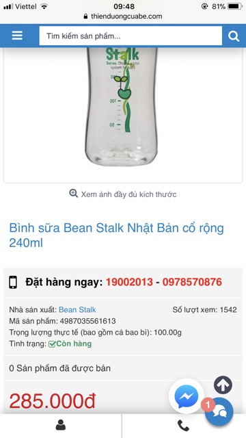 Bình sữa Bean talk mom nhật bản