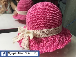 Mũ vành handmade cho bé