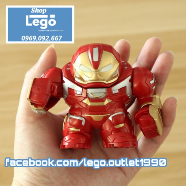 Xếp hình Hulkbuster Ironman Avengers Age of Ultron phong cách Chibi Lego Minifigures Decool 0316 Jisi 10316