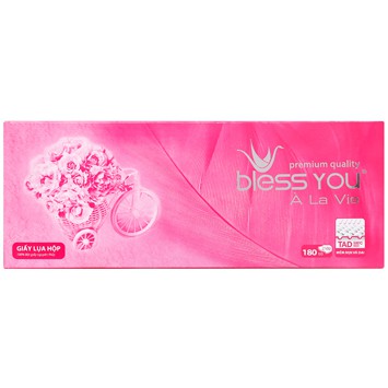 THÙNG 60 HỘP KHĂN HỘP BLESS YOU ALAVIE 180 TỜ