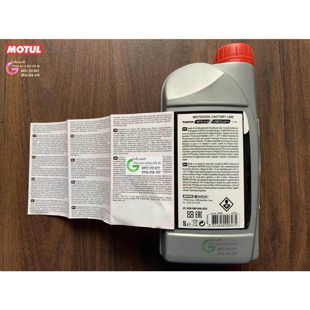 Nước làm mát pha sẵn Motul Motocool Factory Line Organic+