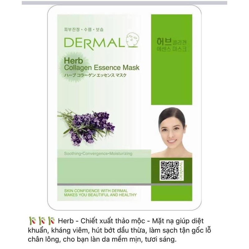 Mặt nạ - DERMAL : Herb Collagen Essence Mask