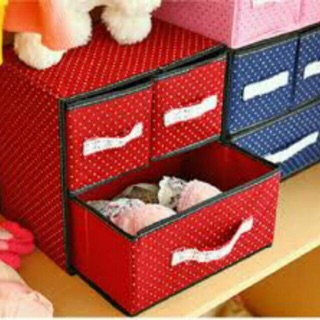 Tủ vải mini 2 tầng 3 ngăn
