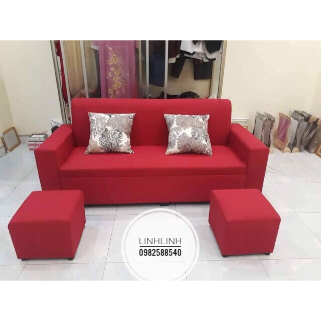 Văng sofa giá rẻ - được tặng kèm 2 đôn và 2 gối ôm