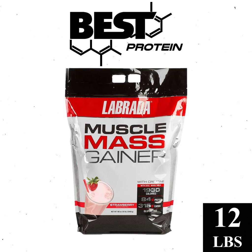 [TẶNG BÌNH] Sữa Tăng Cân và Cơ Nạc Labrada Muscle Mass Gainer 12lbs