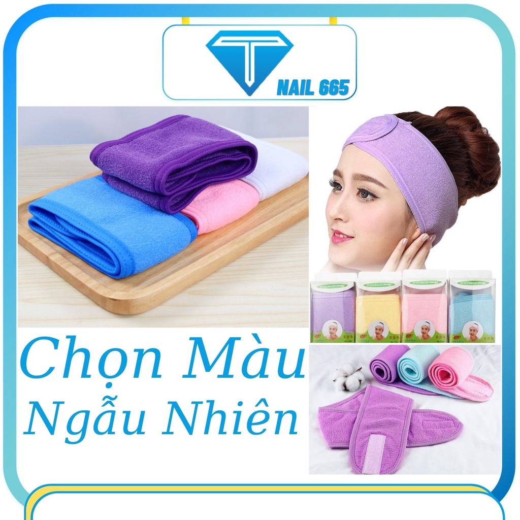 Băng đô Cuốn tóc trang điểm , nối mi phun xăm, spa , Khăn cuốn tóc khi nối mi đa năng