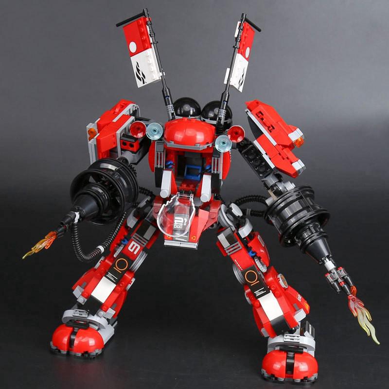 Bộ Xếp Hình Lepin 06052 Lắp Ráp Người Máy Samurai Lửa Khổng Lồ Của Kai 1010 Chi Tiết