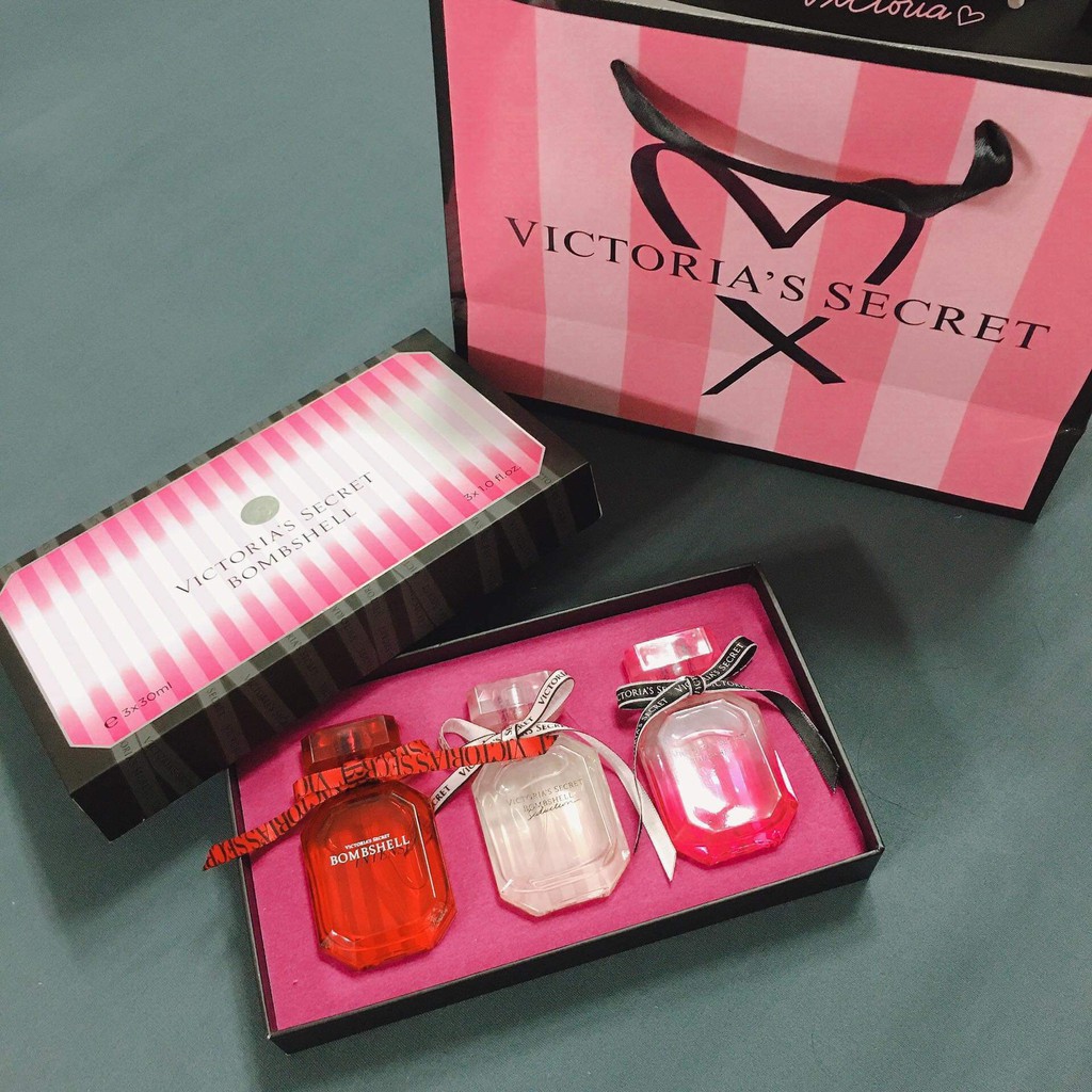 [HÀNG HOT] Set nước hoa chính hãng Victoria Secret_Nước hoa 30ml-set 3 chai_Quà tặng mùa hè | Thế Giới Skin Care