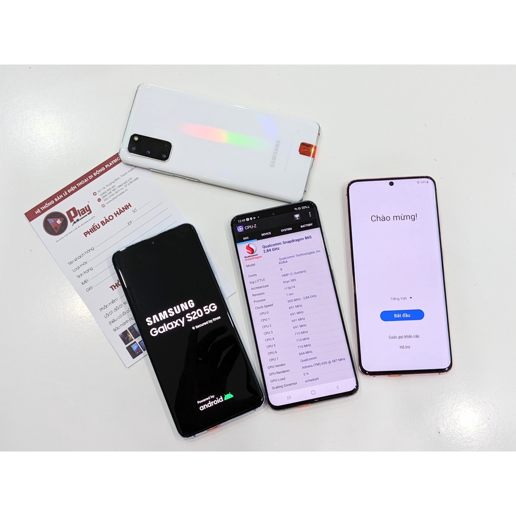 Điện thoại Samsung Galaxy S20 5G bản Hàn/Mỹ | Chip Snapdragon 865 siêu khủng | Mua tại Playmobile