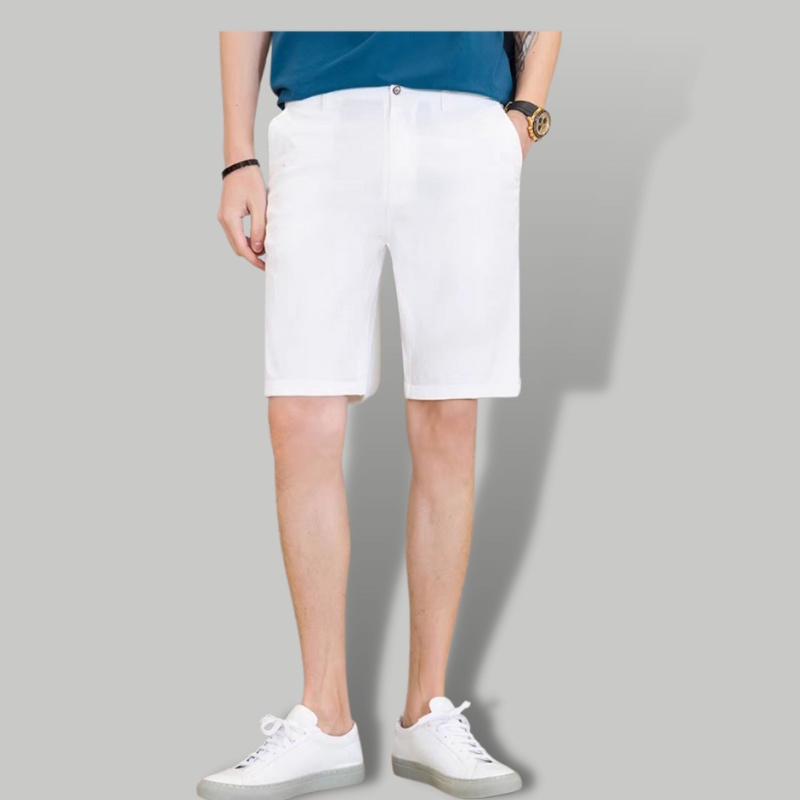 Quần short nam cạp chun vải tuyết mưa co giãn nhẹ dáng công sở tây âu-Trend Clothing Store!