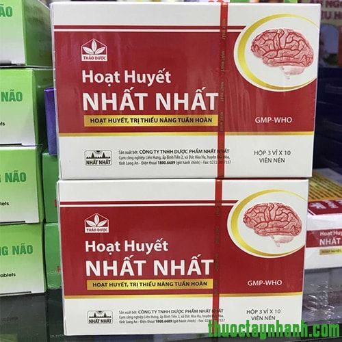 Hoạt Huyết Nhất Nhất Hộp 30 Viên Hỗ Trợ Cho Người Thiểu Năng Tuần Hoàn Máu, Ngừa Tai Biến, Đột Quỵ + Quà Tặng