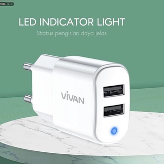 Củ Sạc Nhanh Hai Cổng USB 3.1A Vivan VP01