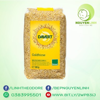 Hạt kê vàng hữu cơ Davert gói 500g