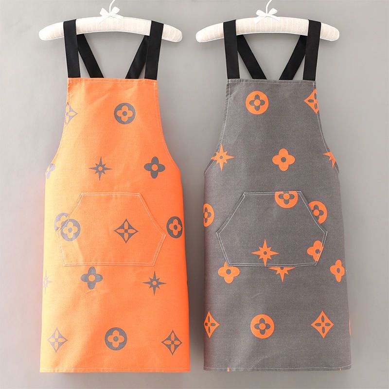 Tạp Dề Bằng Vải Canvas Thoáng Khí Chống Nước Chống Mòn Thời Trang Hàn Quốc