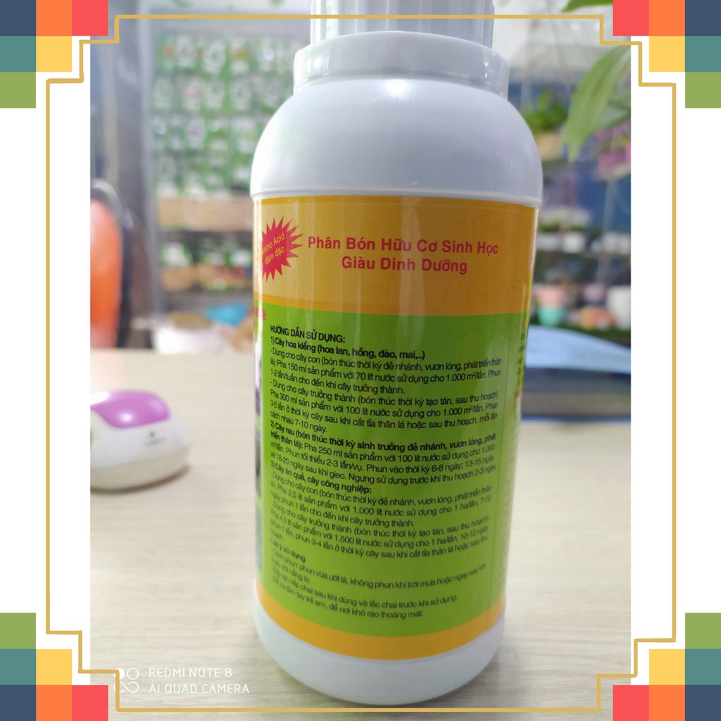 [Hàng có sẵn] Phân bón trùn quế - số 01 -500ml