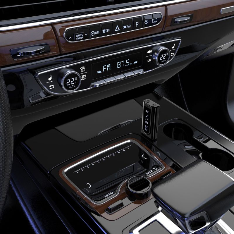 Bộ Thu Phát Bluetooth FM USB 5 0 Có Màn Hình Hiển Thị 3 5mm Cho PC TV