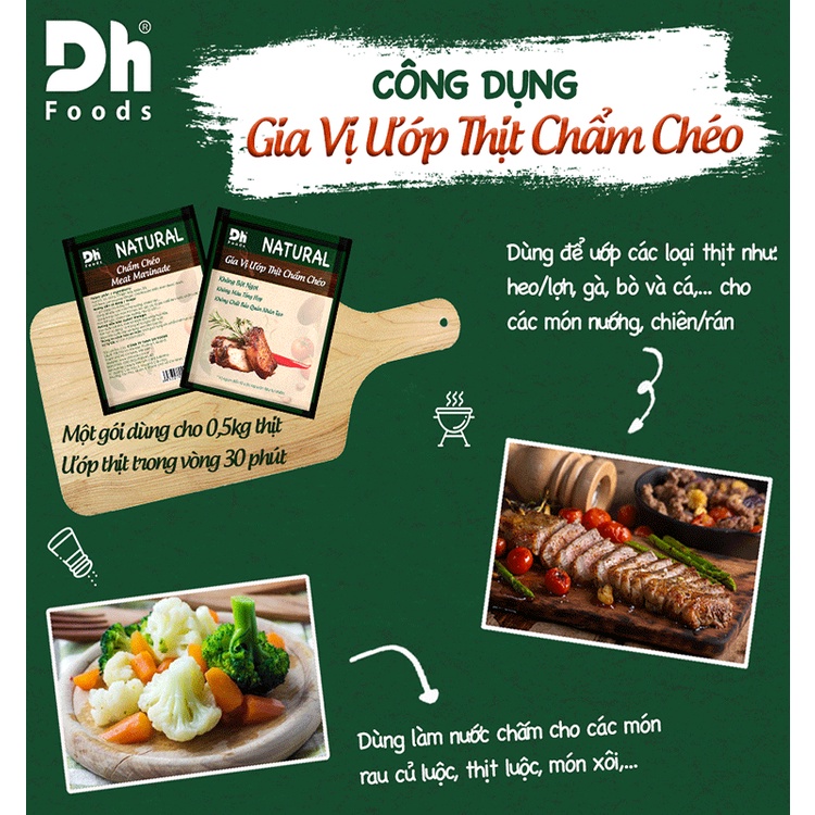 Natural Gia vị ướp thịt chấm chéo Dh Foods 10gr