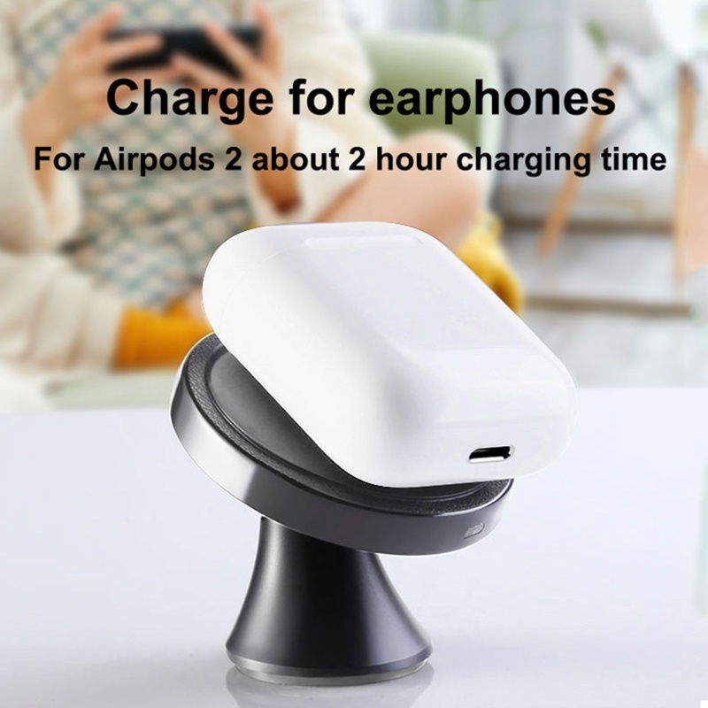 LIDU1  Car Fast Wireless Charger For -iPhone 8  XS 10W Car Wireless Charger For SamsungGalaxy S8 S9 S10 Note 9 Charger