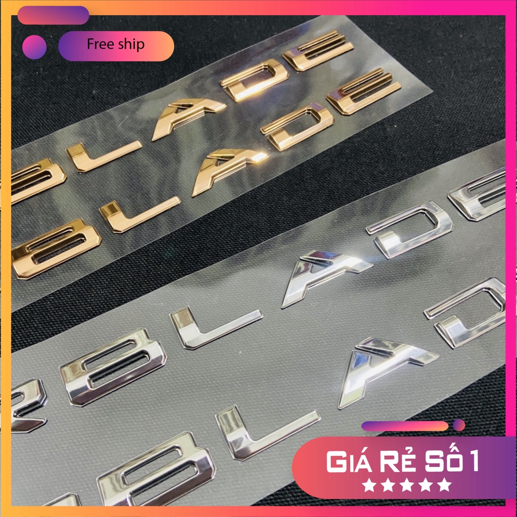 HCM Bộ tem AIR BLADE dán các đời xe 125cc, 150cc chất liệu nhựa cứng xi chrome bóng cao cấp ĐỒ CHƠI XE MÁY GIÁ SỈ