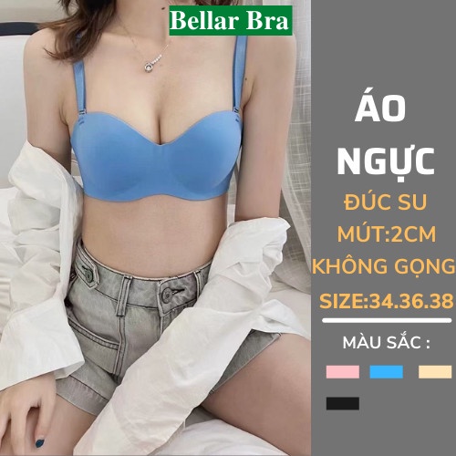 Áo Ngực Nữ Không Gọng Mút Dày 2cm Siêu Nâng Đẩy Ngực - Áo Bra Đúc Su Mềm Mịn Mút Bàn Tay Thông Hơi A820