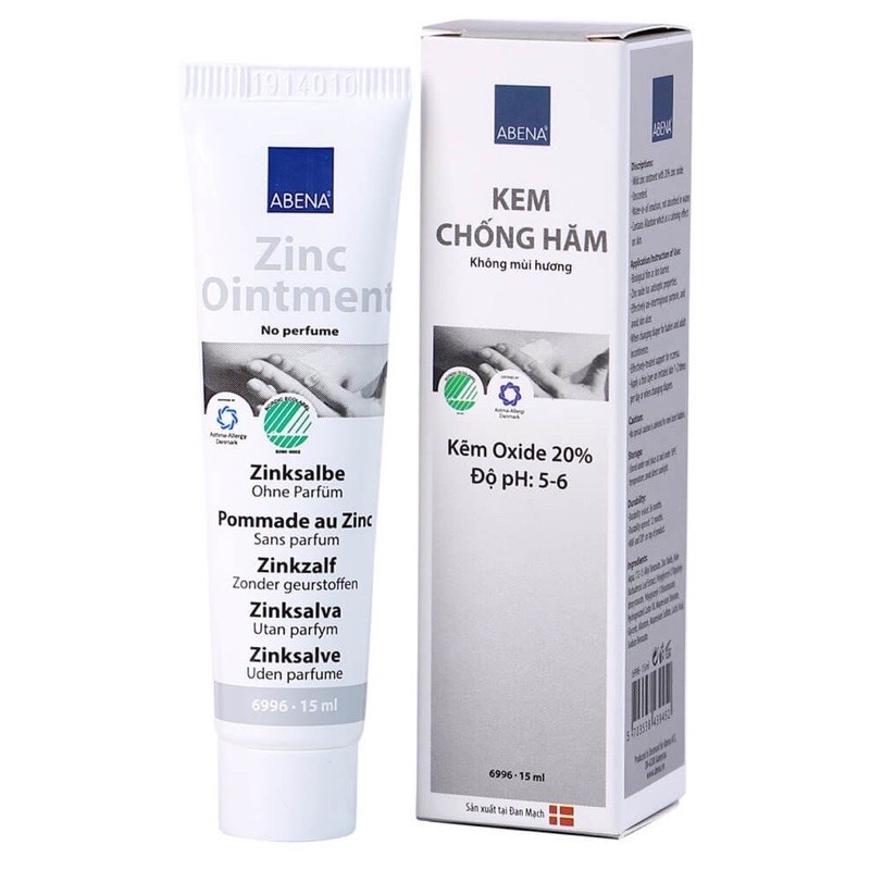 Kem chống hăm , làm dịu vết thuơng đa chức năng Abena 15ml