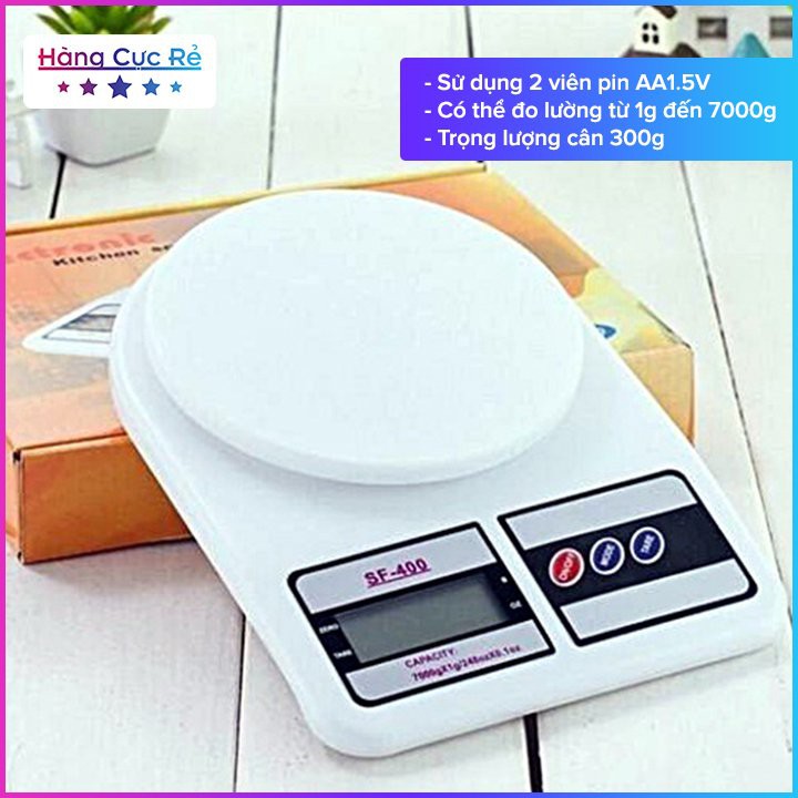 Cân điện tử để bàn 7kg chính xác đến từng gram ✨Freeship✨ Cân nấu ăn, làm bánh bếp tiện lợi - Shop Hàng Cực Rẻ