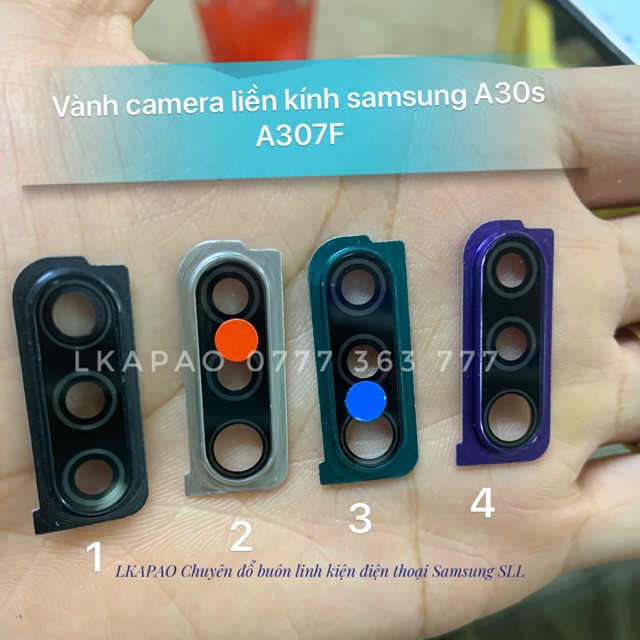 Vành camera liền kính Samsung galaxy a30s a307F zin hãng