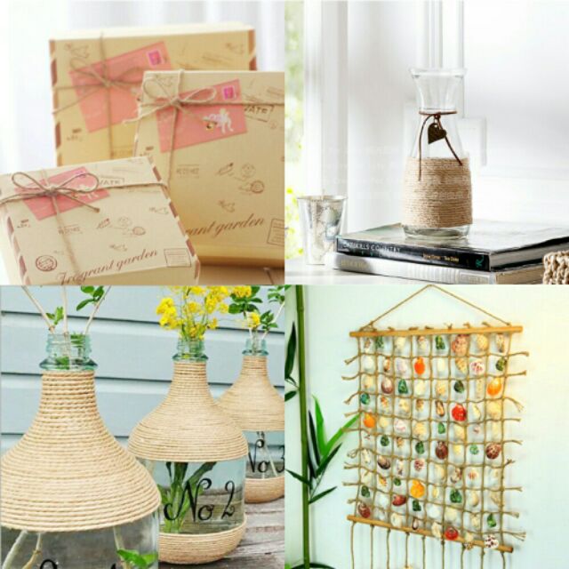 Cuộn dây thừng, sợi đay 30m, dây treo ảnh