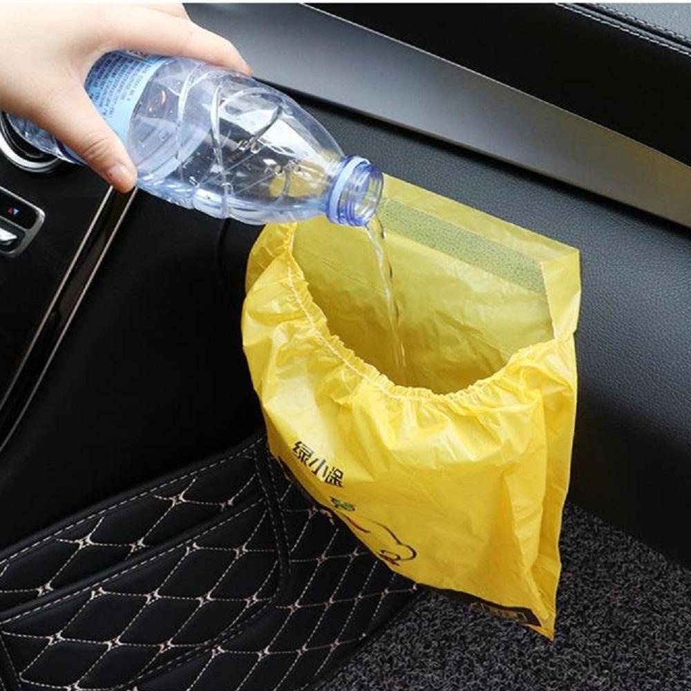 (Bộ 15) Túi rác có mép dán tiện lợi dùng trên Xe hơi Văn phòng KM 70056
