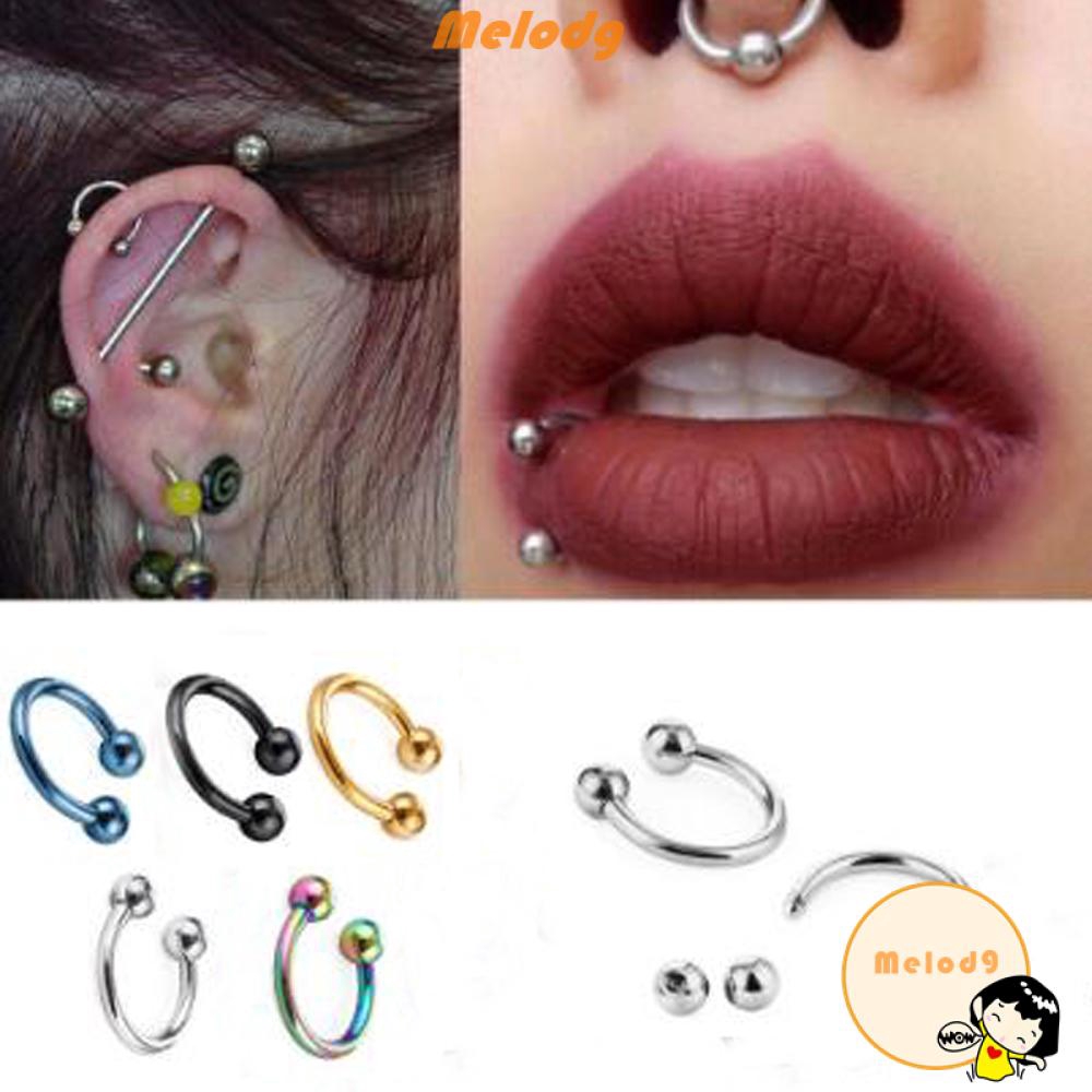 Khuyên Mũi Thép Không Gỉ 16 Ngăn Cho Nam Và Nữ