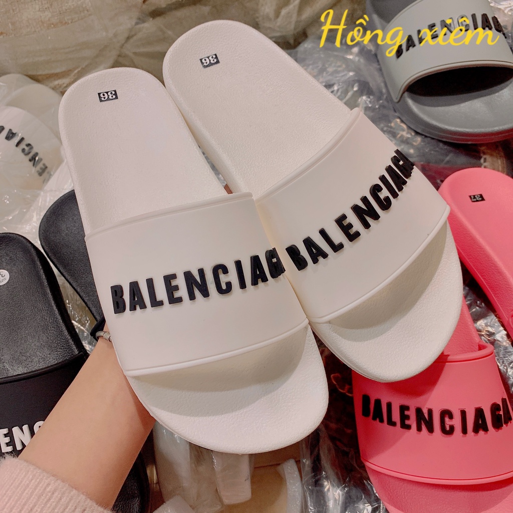 XẢ KHO  69K 69K Dép balenciaga NAM NỮ quai ngang trắng,đen, xám,  hồng size 35-42