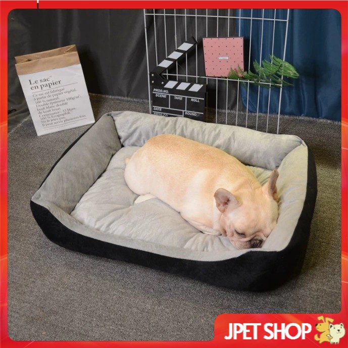 Nệm ngủ chó mèo hình chữ nhật chất liệu cao cấp / êm ái / bền màu - jpet shop