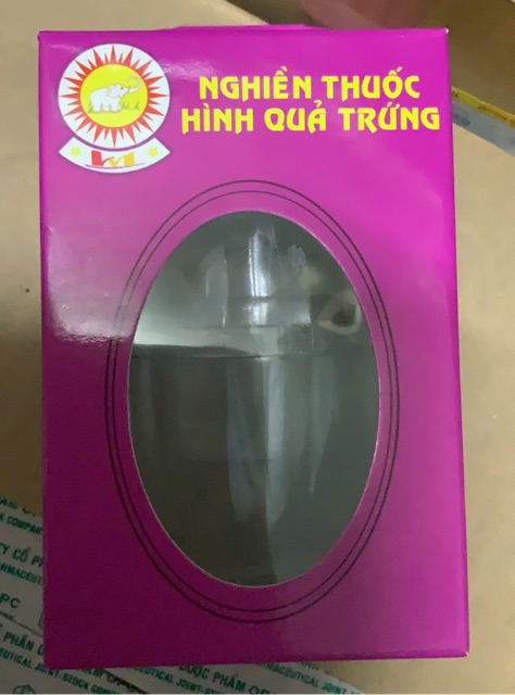 NGHIỀN THUỐC HÌNH QUẢ TRỨNG