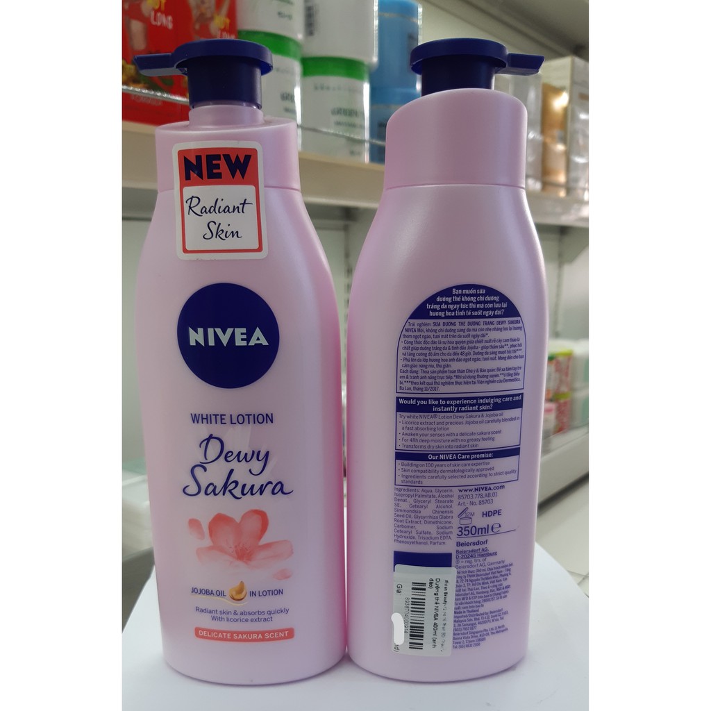 Sữa dưỡng thể Nivea 400ml - hoa anh đào