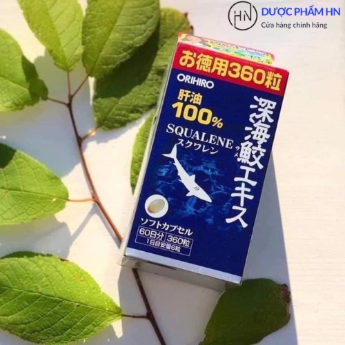 Viên uống sụn vi cá mập Orihiro Squalene, bổ xương khớp, Nhật bản, hộp 360 viên, duocphamhn92