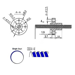 Vít me T10 kèm đai ốc nhiều kích cỡ