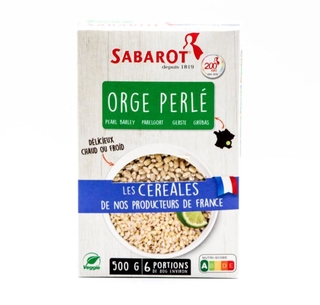 Hạt lúa đại mạch khô Pearl barley/Orge perle Sabarot 500g