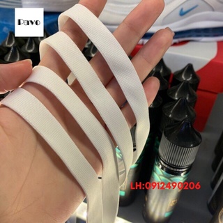 Dây giày sneaker thể thao lụa màu trắng Dài 1m ( 1 Đôi)