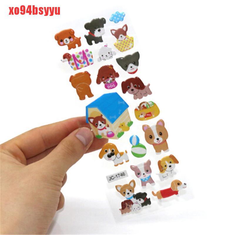 Set 5 Tờ Miếng Dán Bong Bóng Hình Động Vật 3D xo94bsyyu Dành Cho Bé