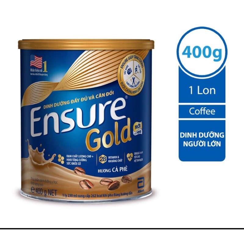 Sữa Bột Ensure Gold Hương CAFE - 400g