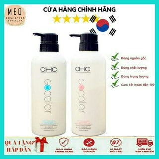 Cặp Dầu Gội Xả CHC GOCOLOR Hàn Quốc 500ML- Dầu Gội Phục Hồi, Mềm Mượt, Giữ Màu Tóc, Giảm Gãy Rụng