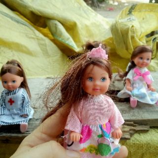 Búp bê tóc màu 14cm