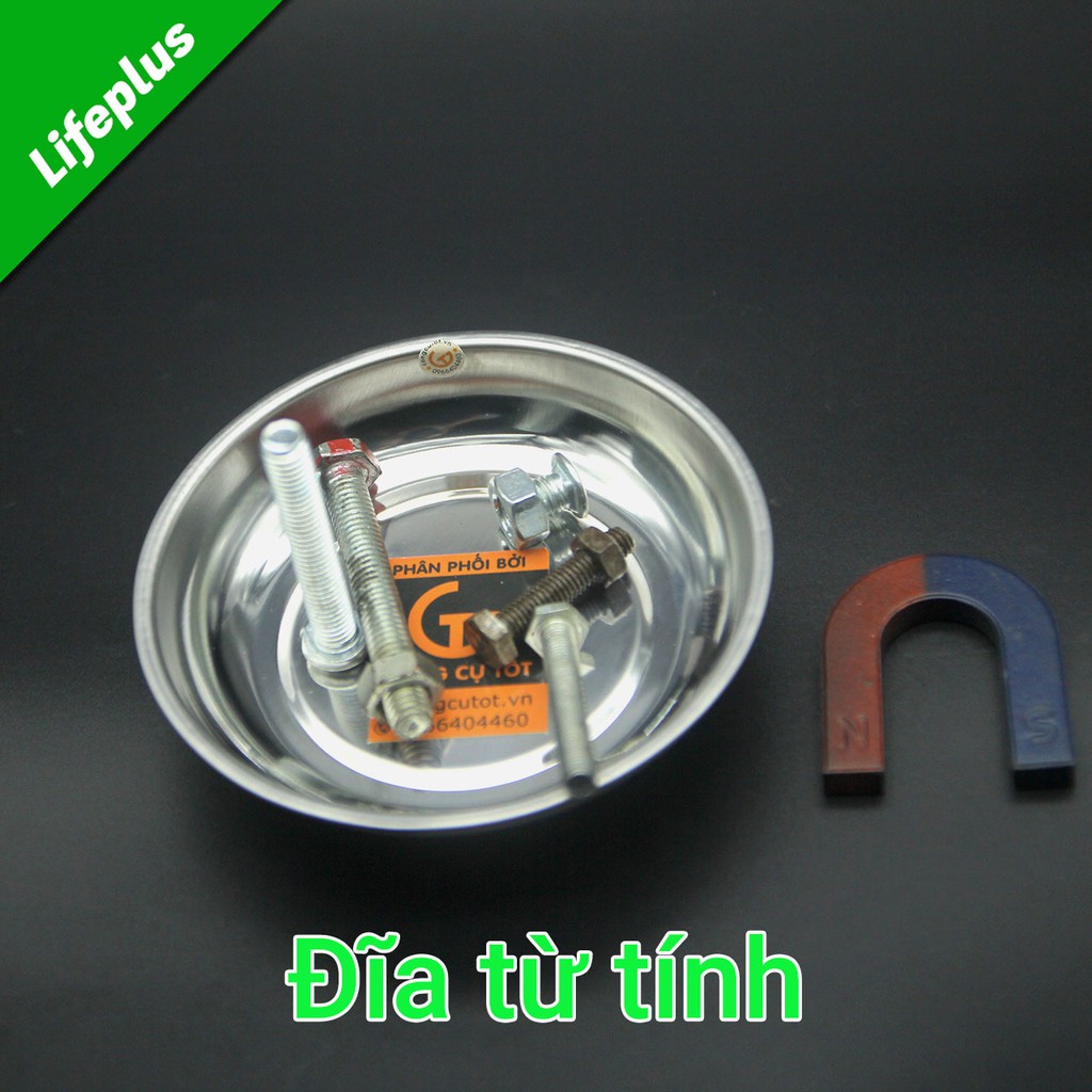 Đĩa dụng cụ từ tính, khay nam châm 4 inch