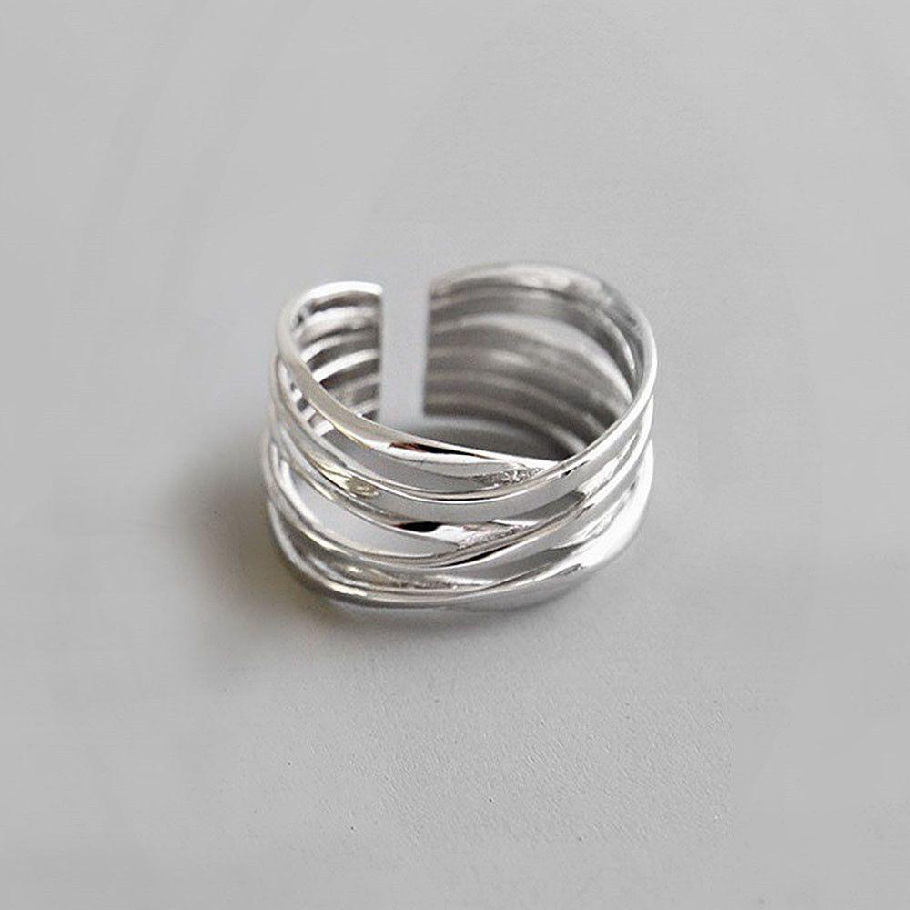 SUMU Nhẫn Hở Nhiều Lớp Màu Sắc Phong Cách Bohemian