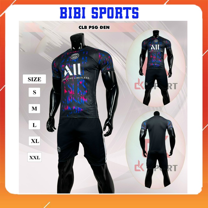 Áo bóng đá banh in tên bộ quần áo đá bóng nam câu lạc bộ CLB Paris psg đội tuyển BIBI SPORT đồ thể thao nam nữ trẻ