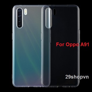 Ốp Oppo A91 dẻo trong suốt (Loại đẹp)
