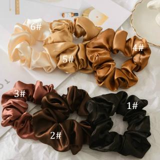 Dây buộc tóc chất liệu lụa thiết kế đơn giản phong cách cho nữ