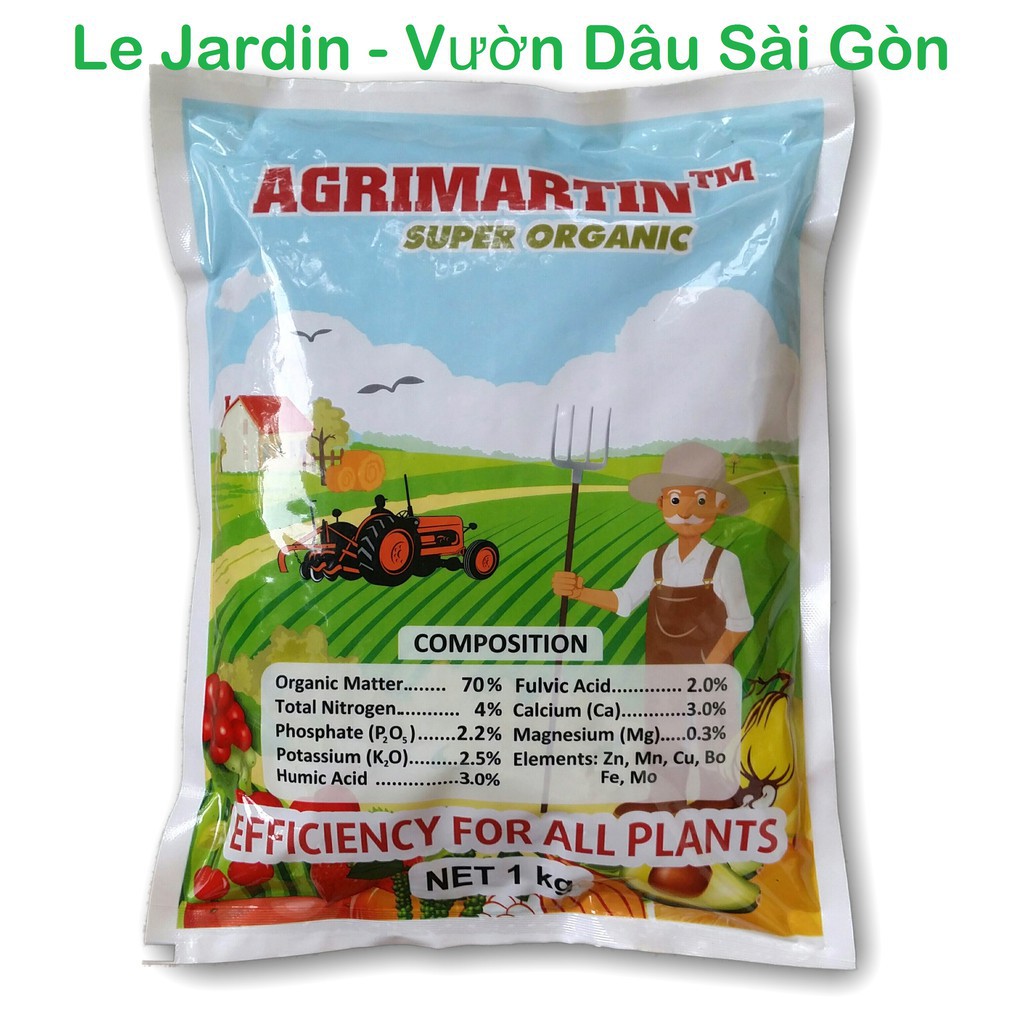 Bán Phân Hữu Cơ Viên Nén Cao Cấp - Agrimartin loại 1Kg  hàng chuẩn, nhập khẩu và phân phối.